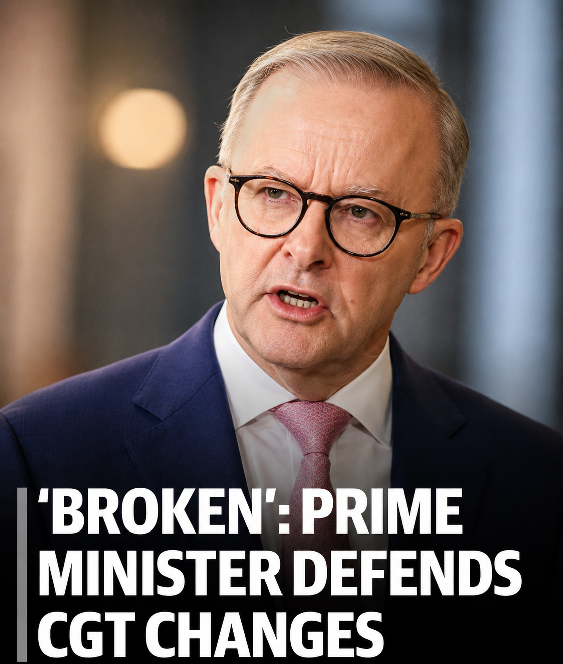 Prime Minister Anthony Albanese discussing housing tax reforms