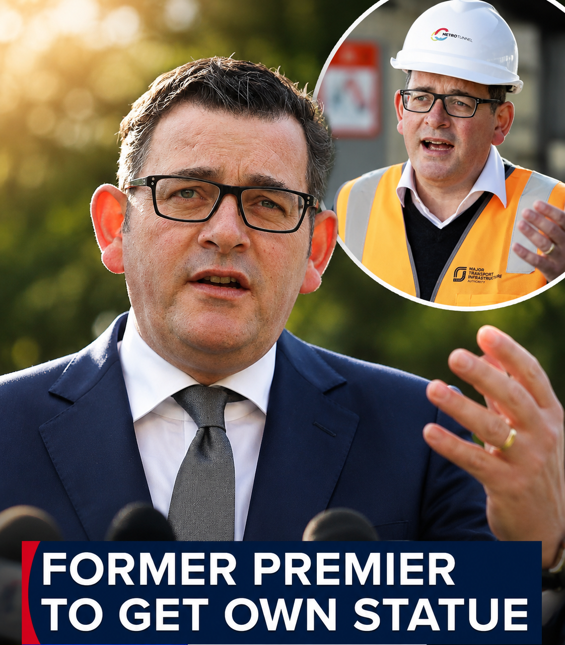 Bronze statue planned for former Victorian Premier Daniel Andrews