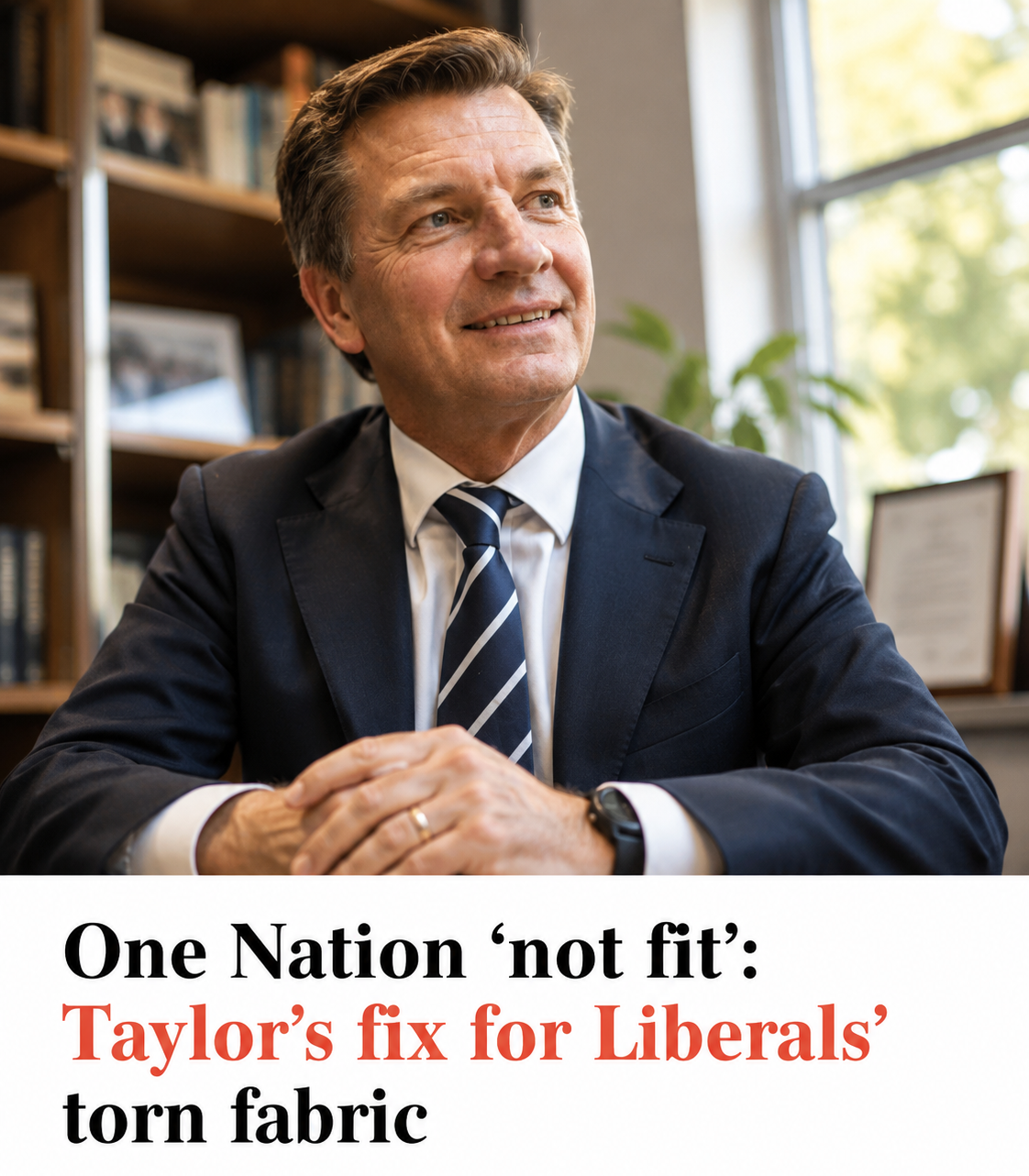 Angus Taylor outlines Coalition strategy while responding to One Nation's rise