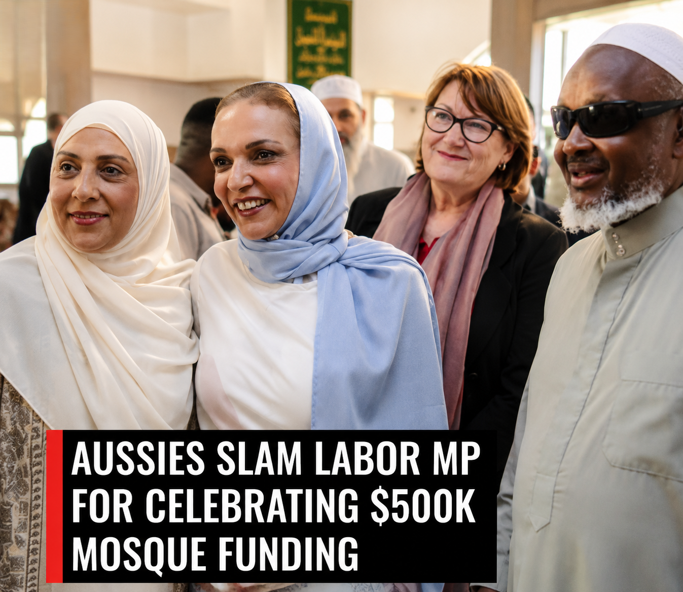 Debate over Melbourne mosque funding and government spending priorities