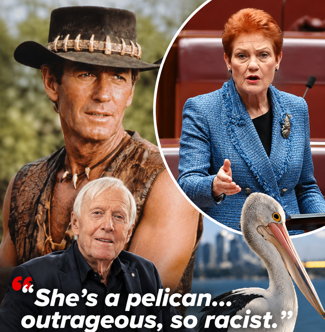 Paul Hogan responds to Pauline Hanson's monoculture comments