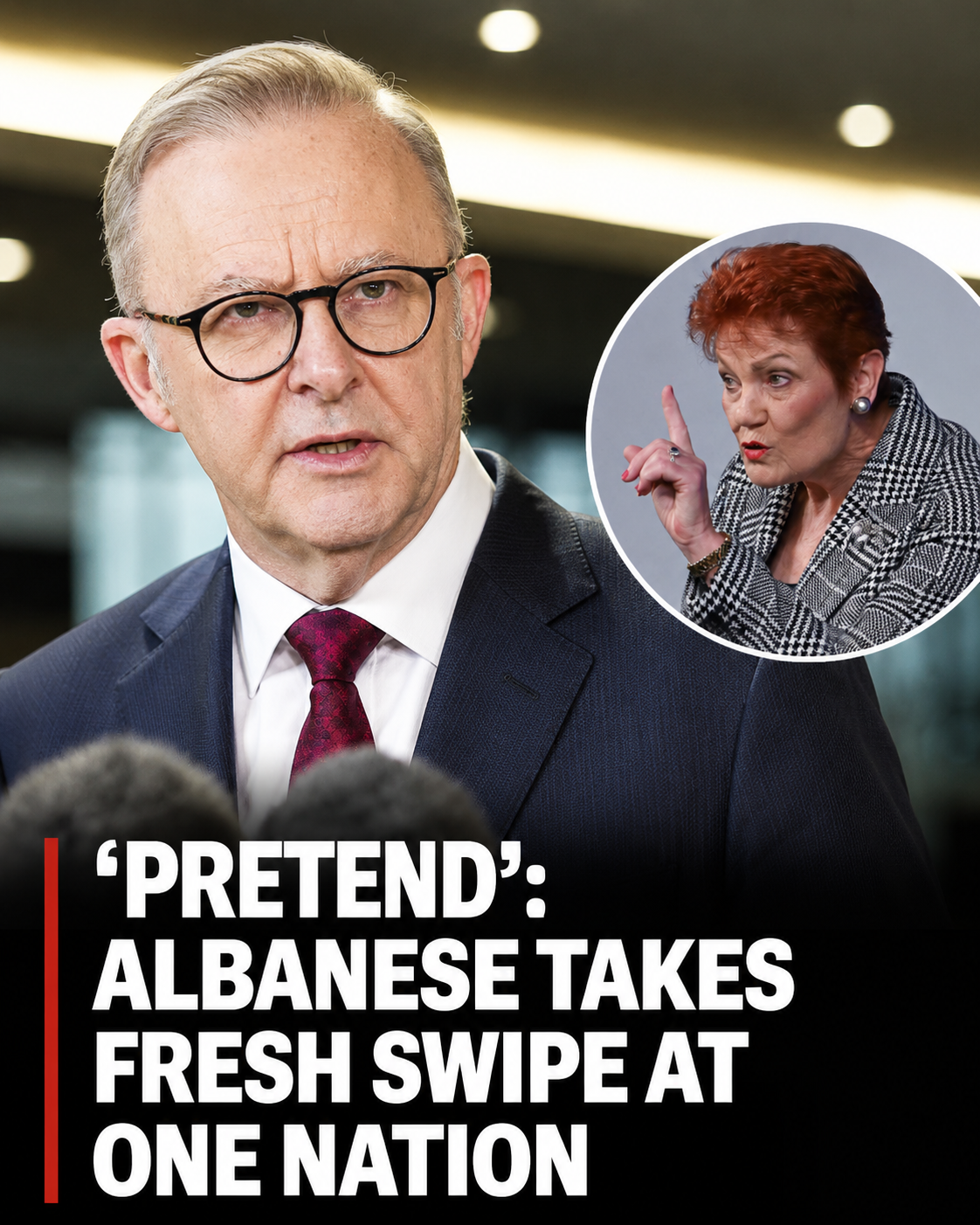 Anthony Albanese and Pauline Hanson clash over support for Australian workers