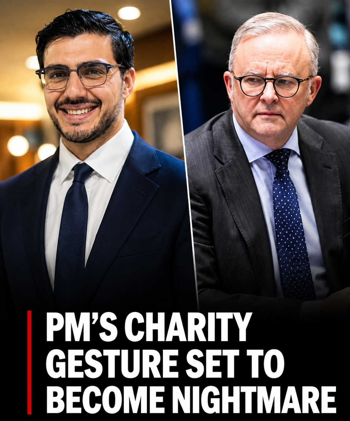 Prime Minister Anthony Albanese charity tennis event