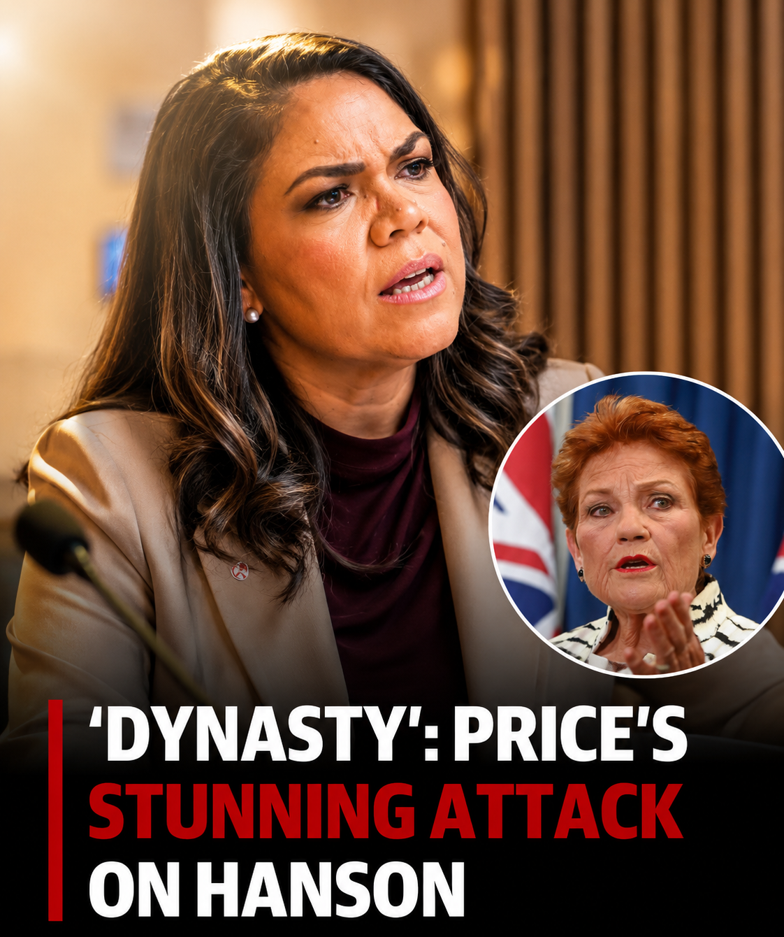 Political discussion involving Jacinta Nampijinpa Price and Pauline Hanson