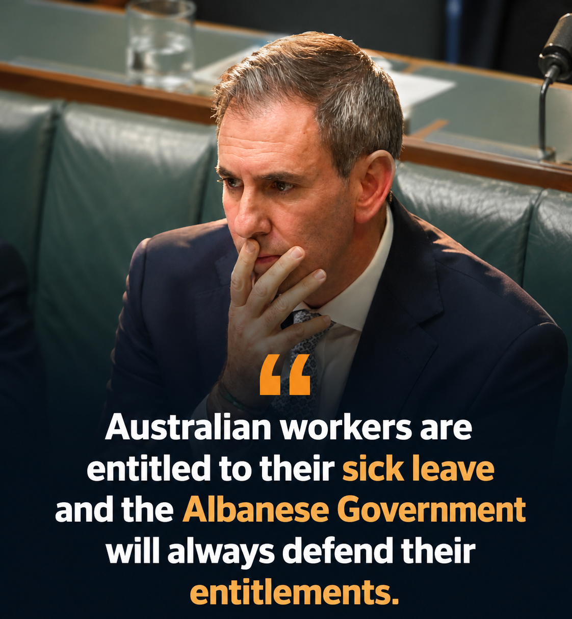Treasurer Jim Chalmers discusses Australia's paid sick leave protections