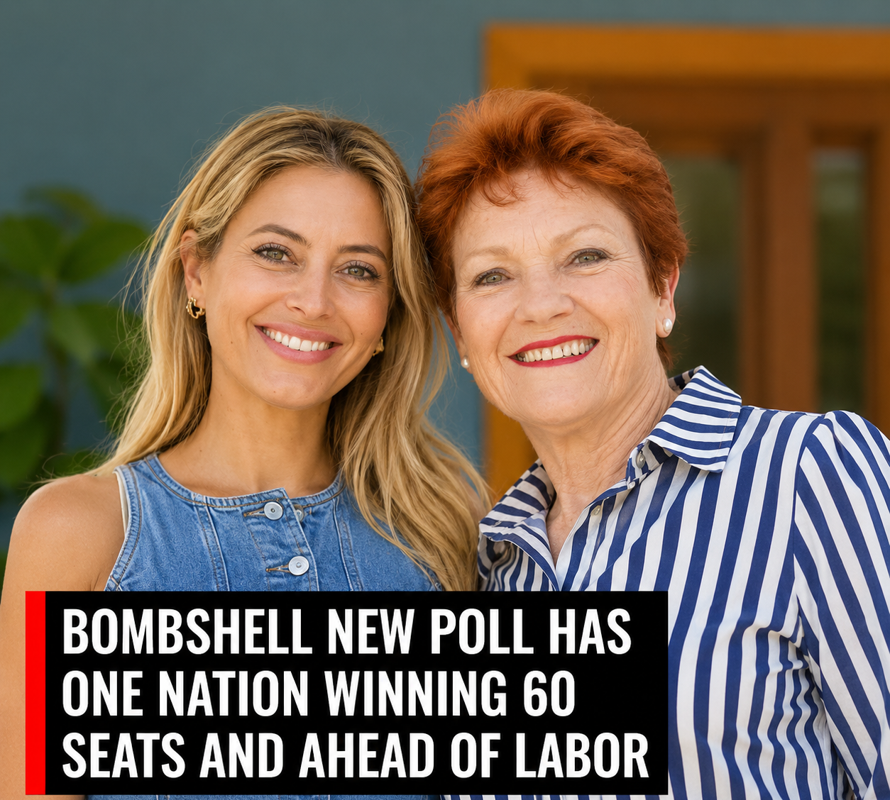 One Nation leader Pauline Hanson as new polling projects a major electoral surge