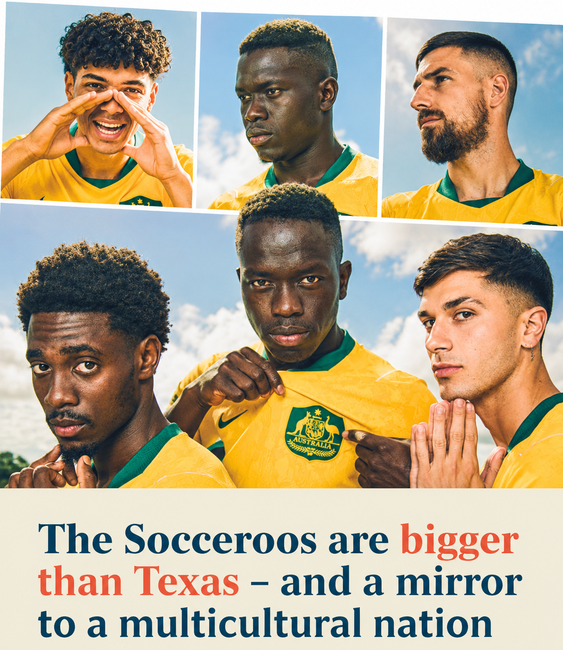 Australia's men's national football team representing a diverse nation