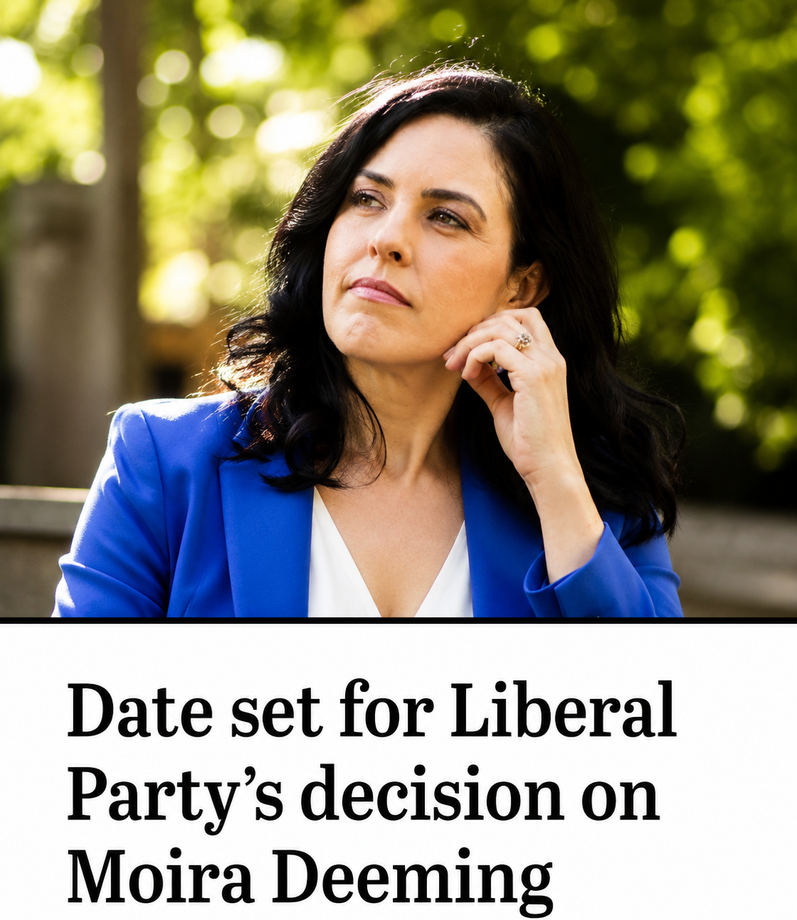 Victorian Liberal Party meeting on Moira Deeming's candidacy