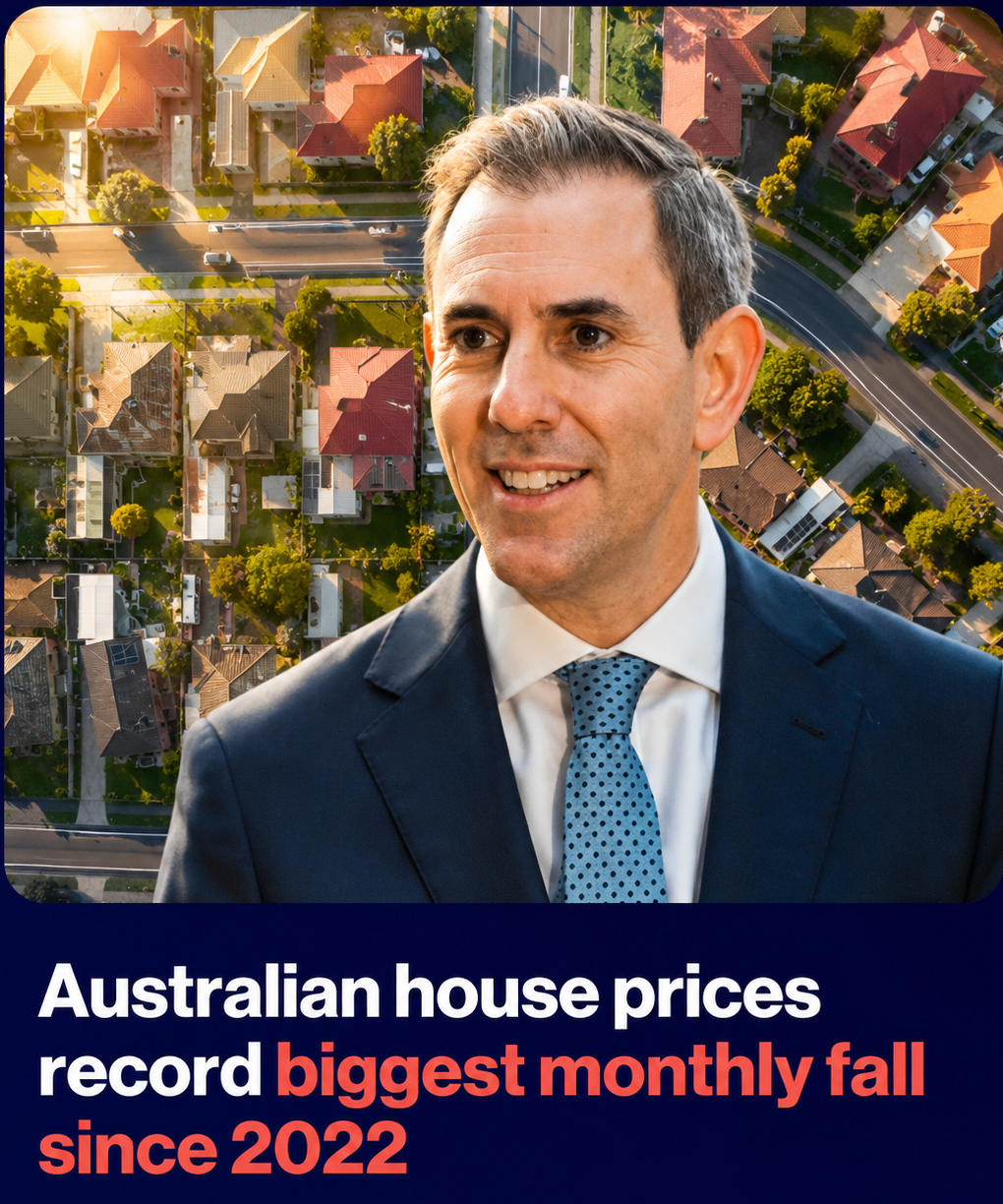 Australian housing market records largest monthly decline since 2022