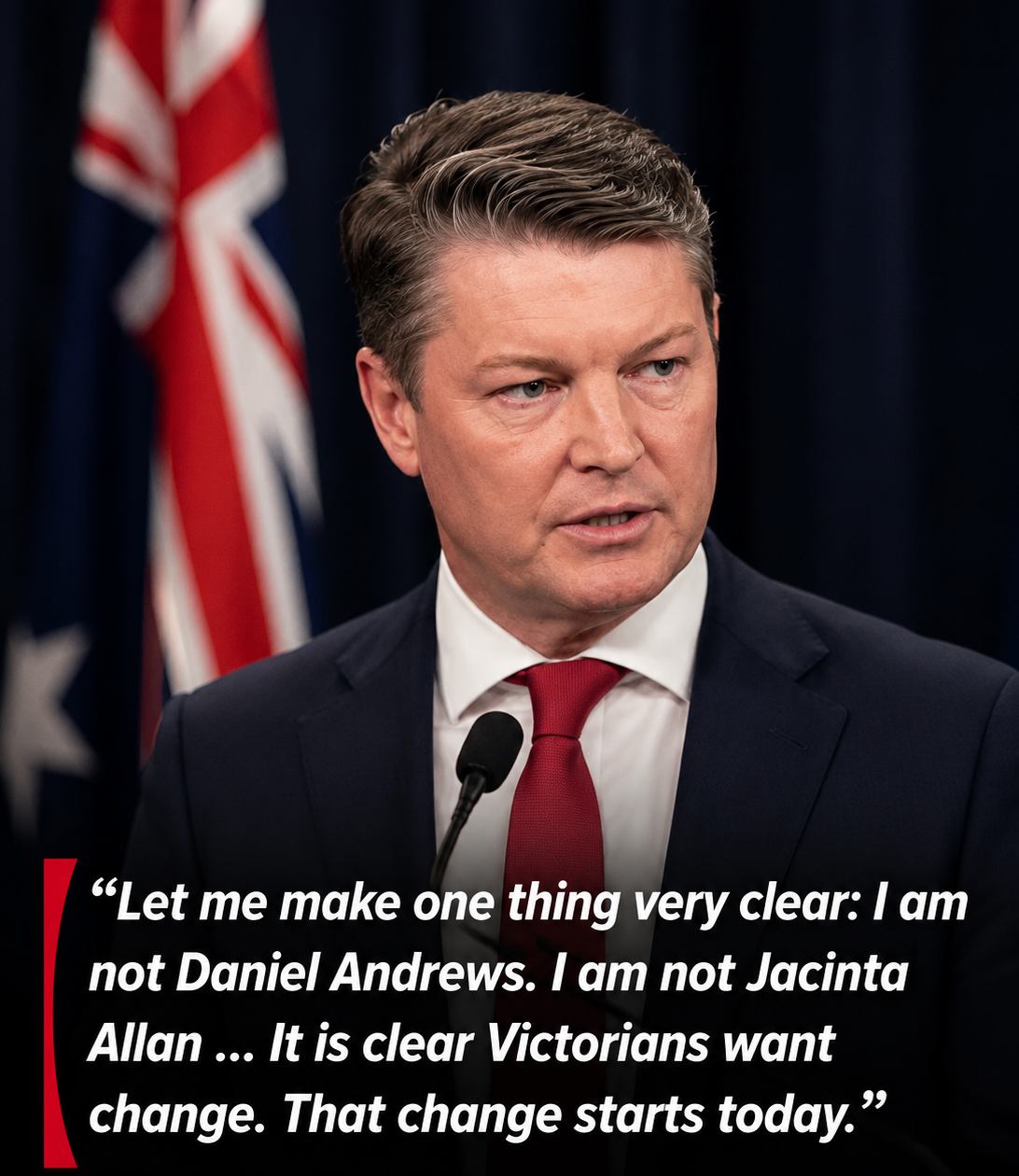 Victorian Premier Ben Carroll announces a royal commission into the construction sector during his first press conference