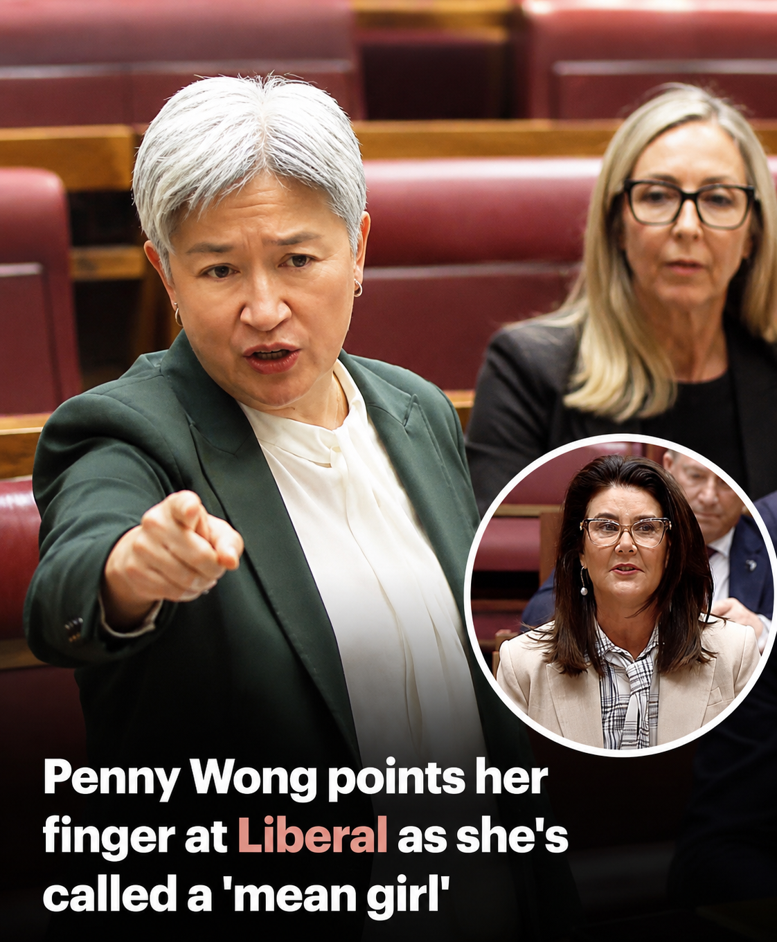 Penny Wong and Jane Hume political debate
