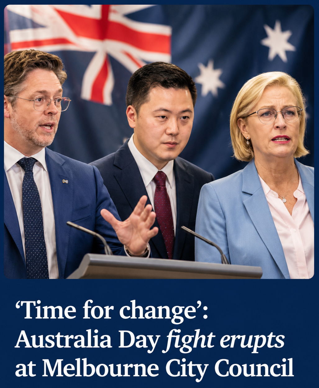 Australia Day debate in Melbourne