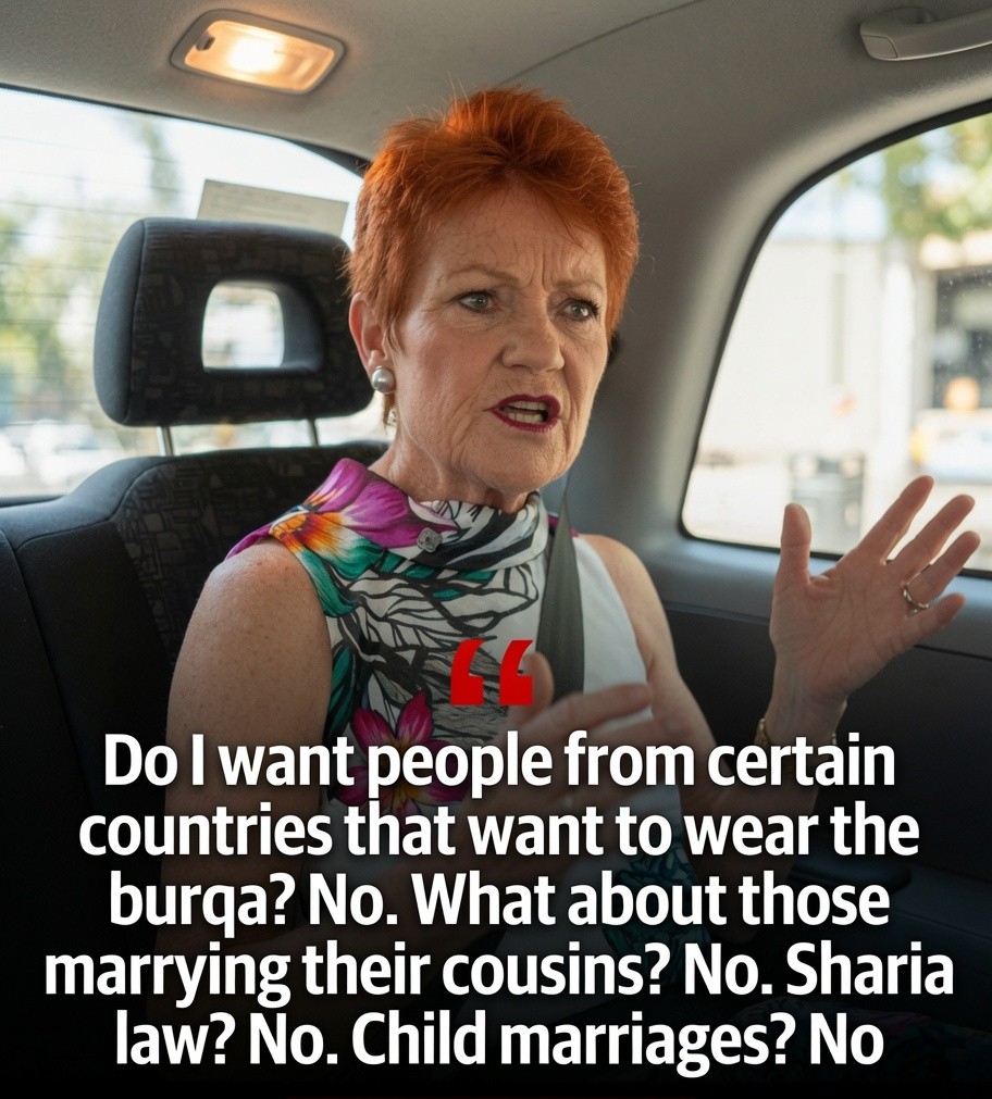 Pauline Hanson during renewed controversy over comments about the White Australia policy and immigration