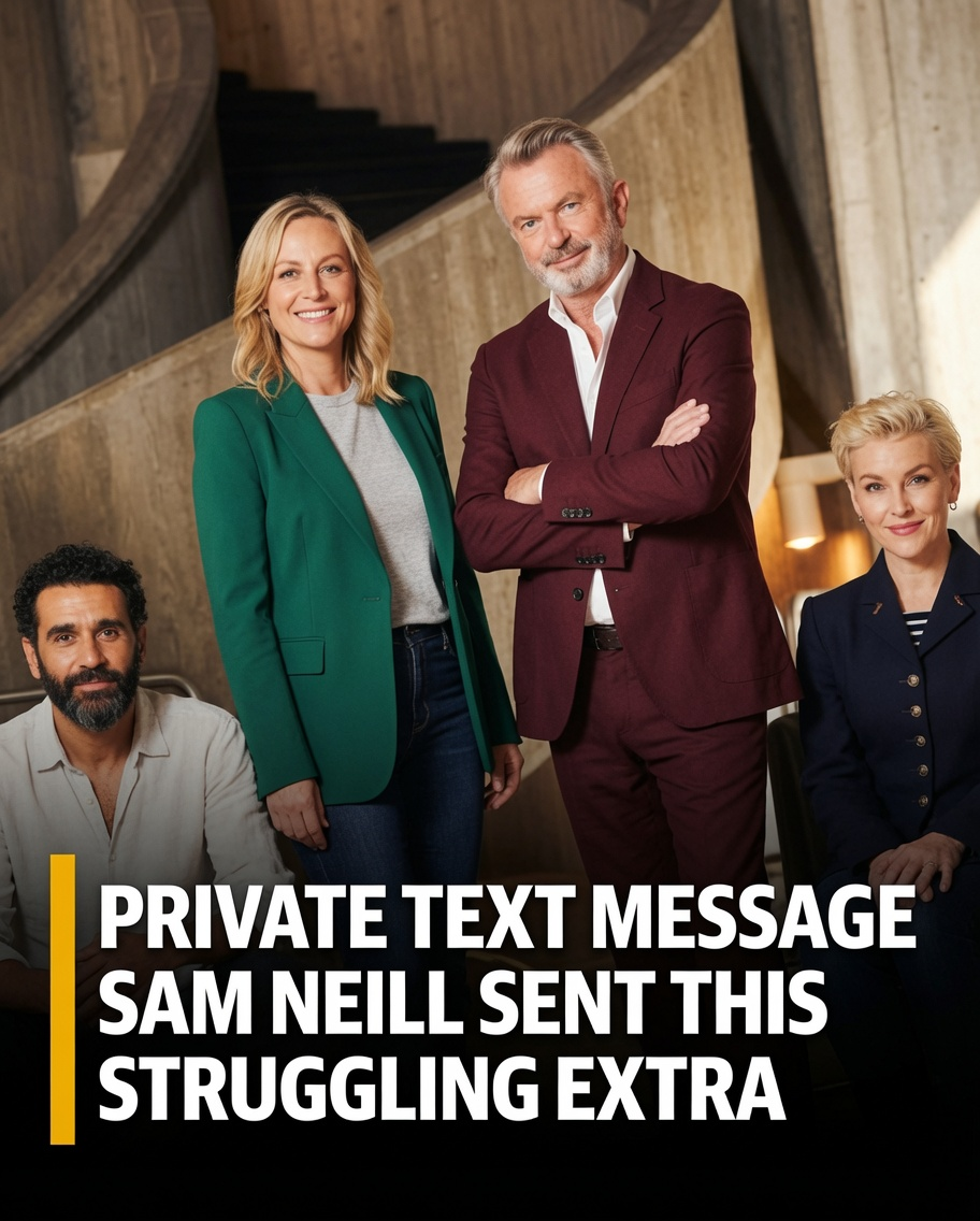 Sam Neill, remembered by actor Chris Thomas for a private act of kindness on the set of The Twelve