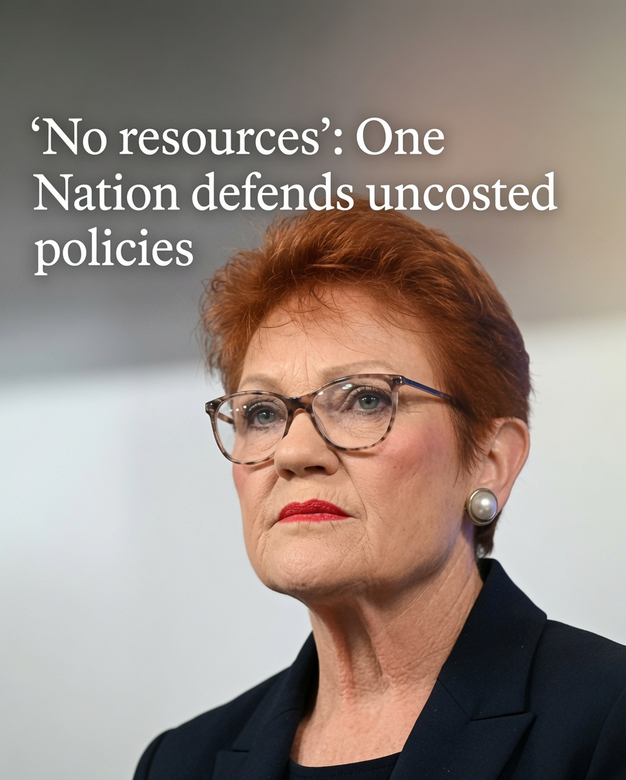 One Nation faces scrutiny over the cost of its policy promises