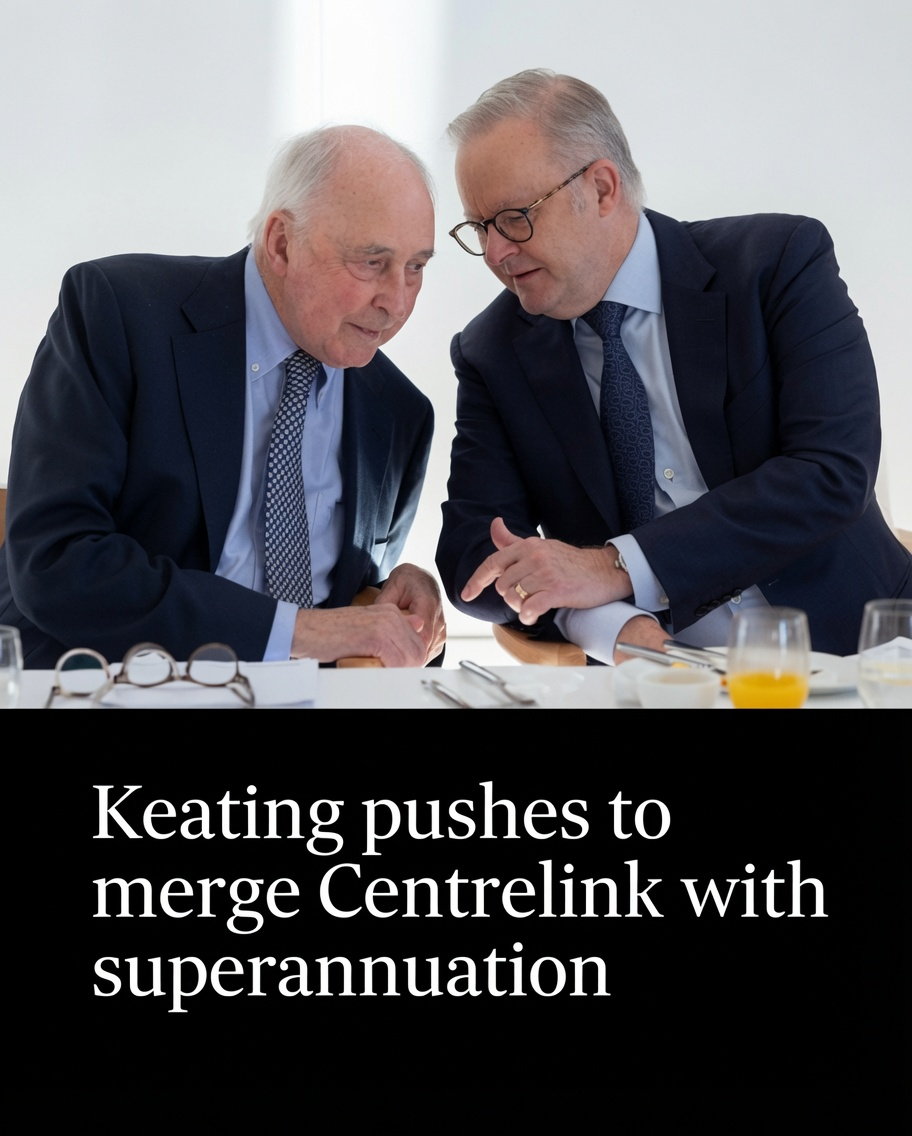 Former prime minister Paul Keating speaks about integrating Centrelink with Australia's superannuation system