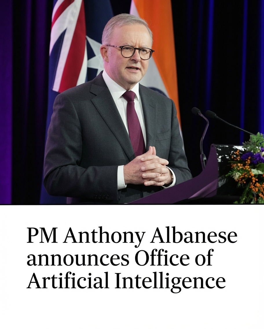 Prime Minister Anthony Albanese announces Australia's new national AI framework