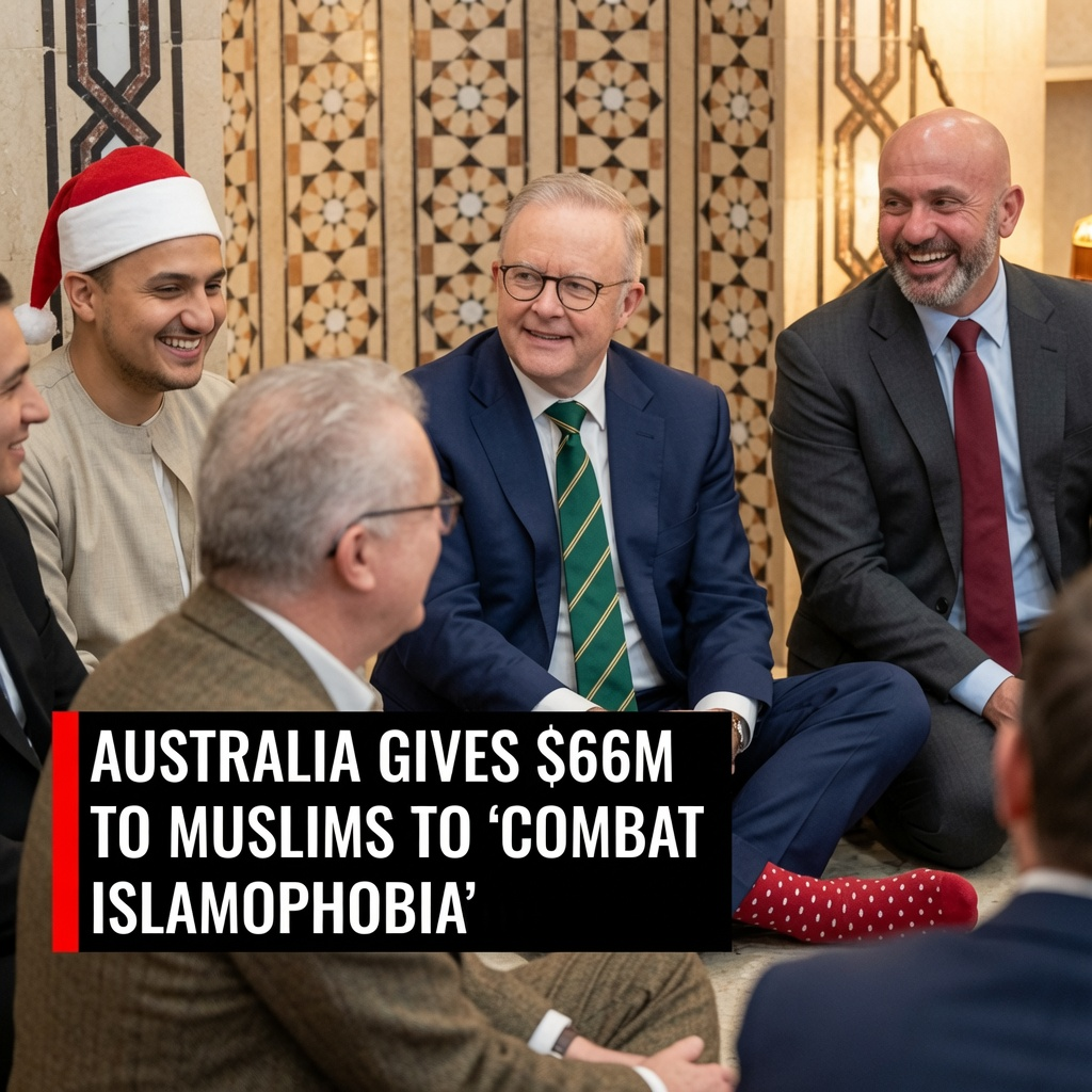 Prime Minister Anthony Albanese announcing the government's response to the Islamophobia report