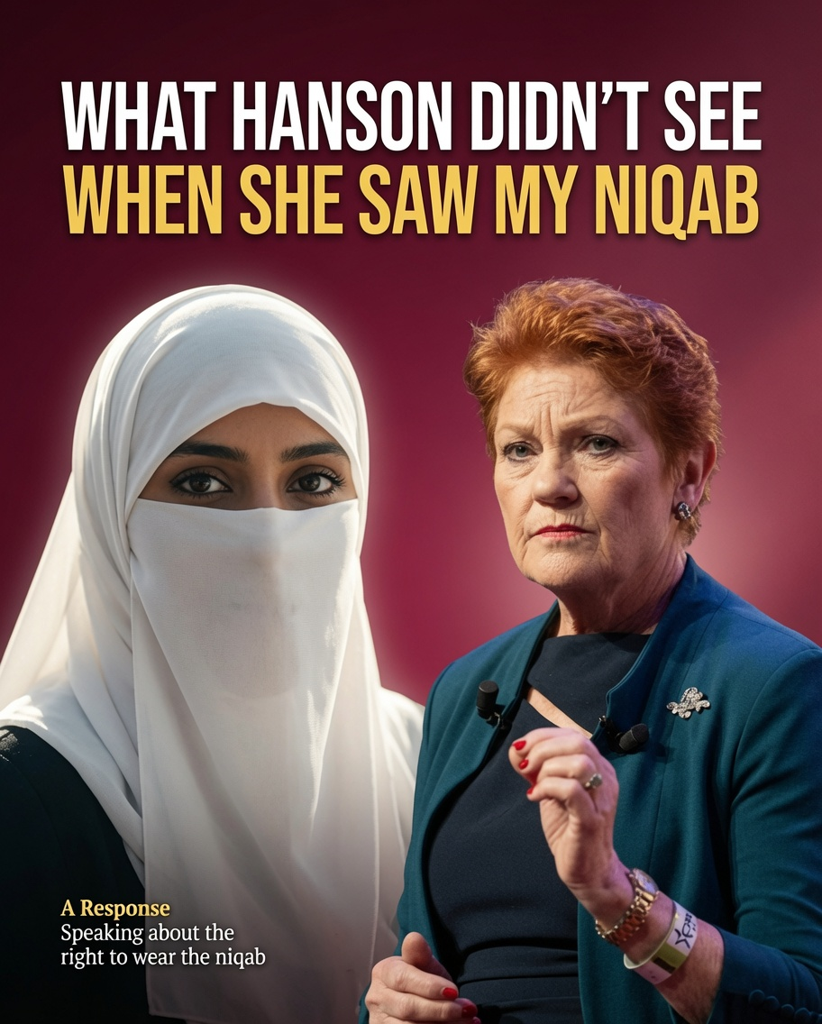 Nabiha, a Year 10 student at the Islamic College of Brisbane, reflects on meeting Pauline Hanson during a 7NEWS Spotlight interview.