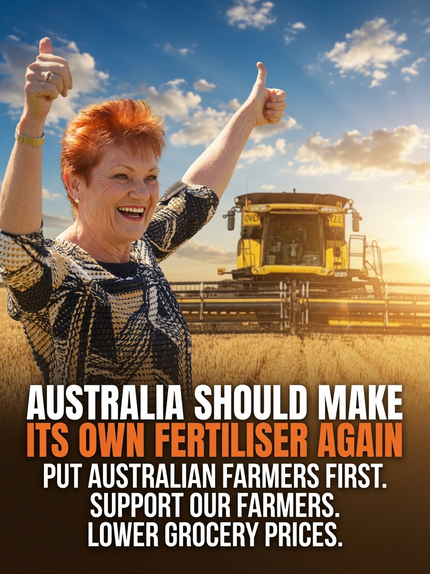 One Nation promotes domestic gas and fertiliser manufacturing as part of its food security policy.