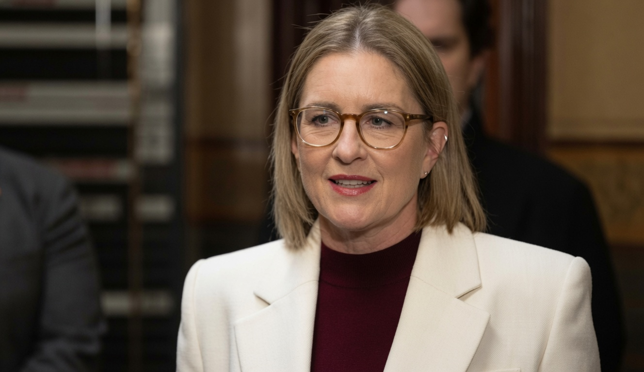 Victorian Premier Jacinta Allan speaking as pressure grows for a royal commission into alleged corruption linked to the construction industry and Big Build projects