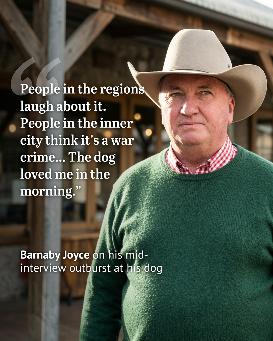 Barnaby Joyce says criticism over his dog Stella reflects Australia's regional-city divide