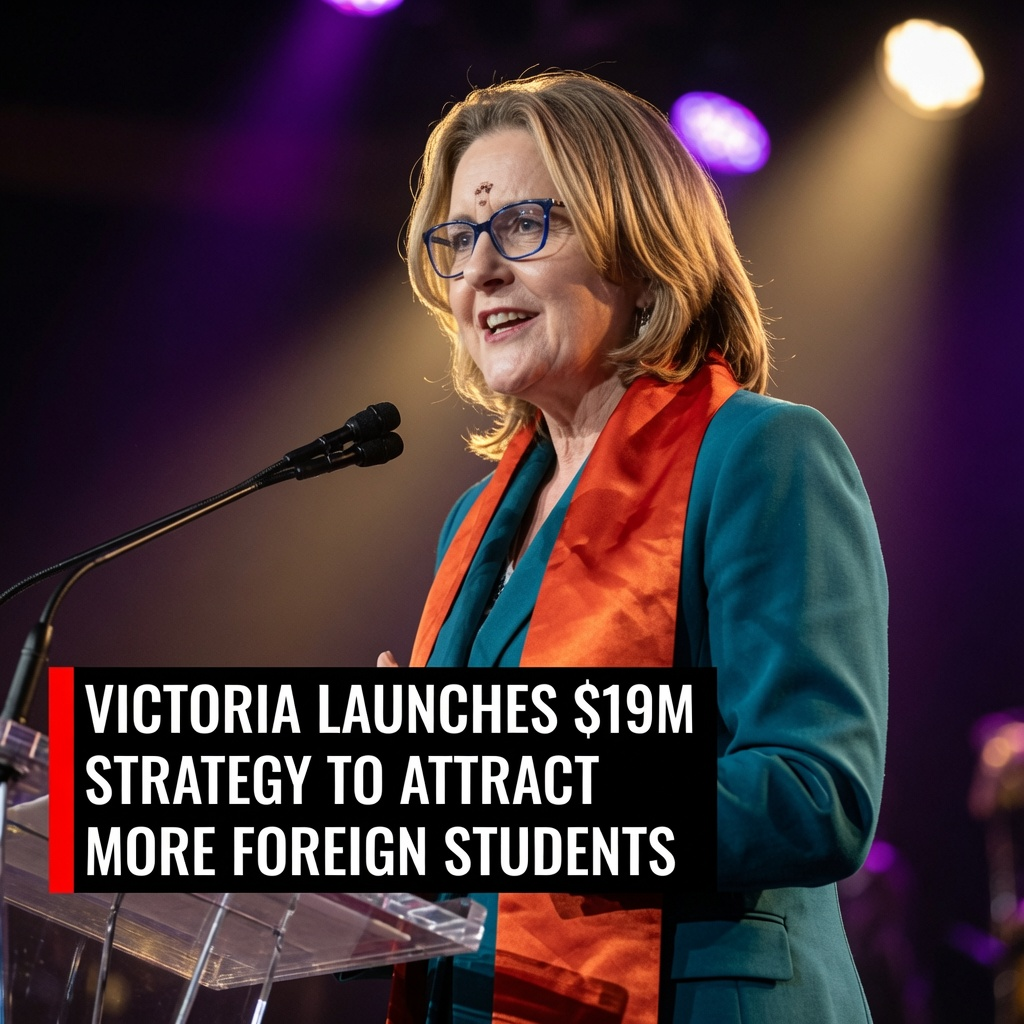 Victorian Premier Jacinta Allan promoting the Study with Victoria international education strategy