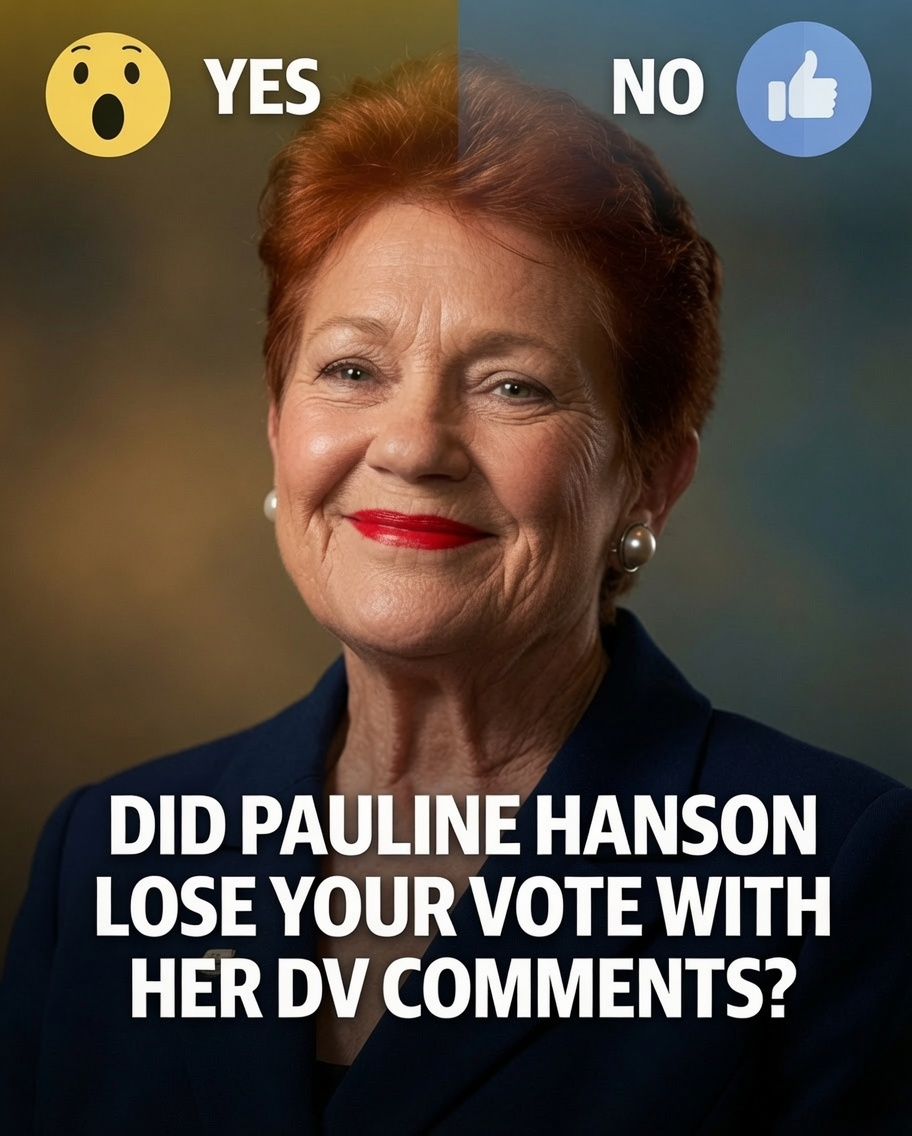 One Nation leader Pauline Hanson responds to criticism over domestic violence comments