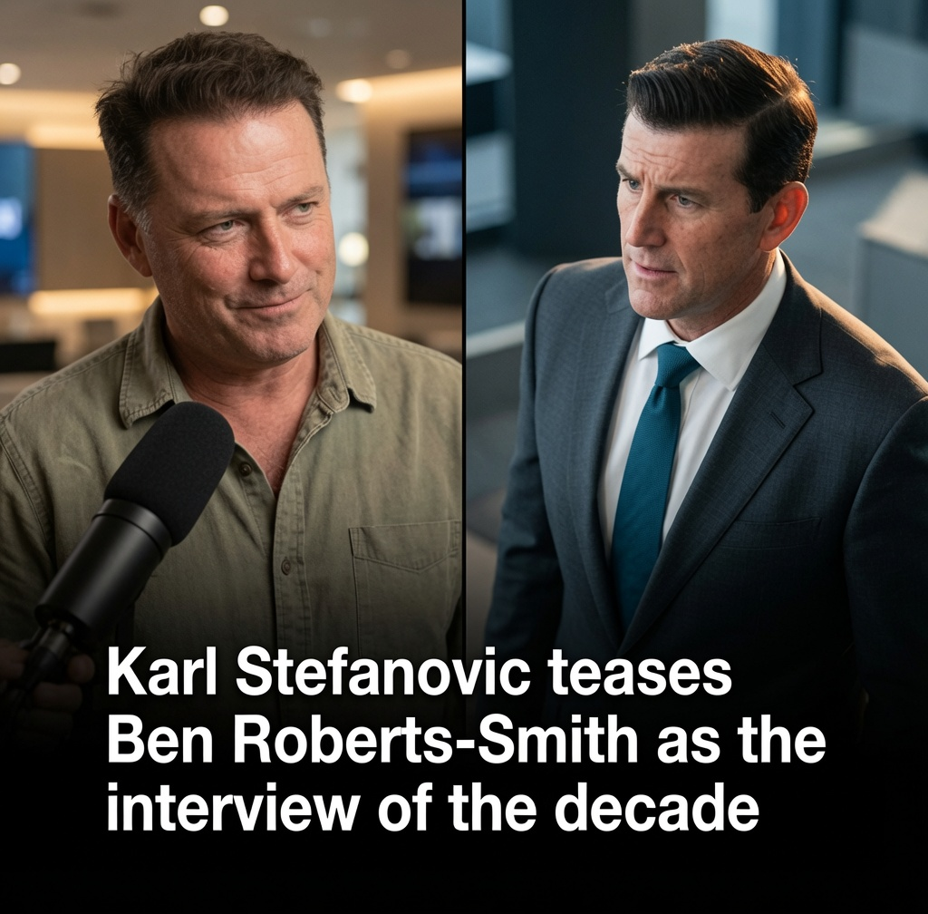 Karl Stefanovic leaves a Sydney gym amid speculation over a possible Ben Roberts-Smith podcast interview