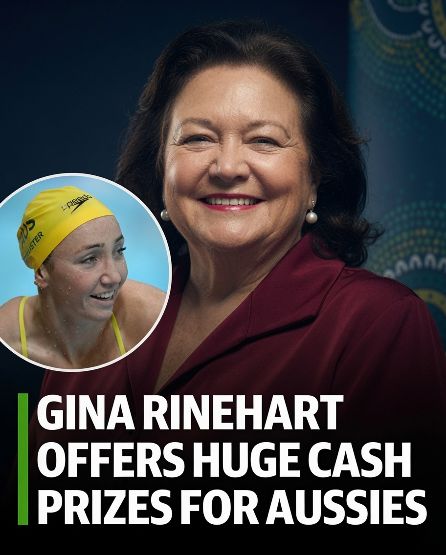 Gina Rinehart announces bonus payments for Australian swimmers competing at the 2026 Commonwealth Games