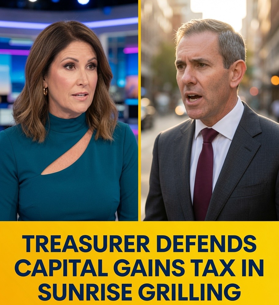 Treasurer Jim Chalmers defends Labor's capital gains tax reforms during a television interview