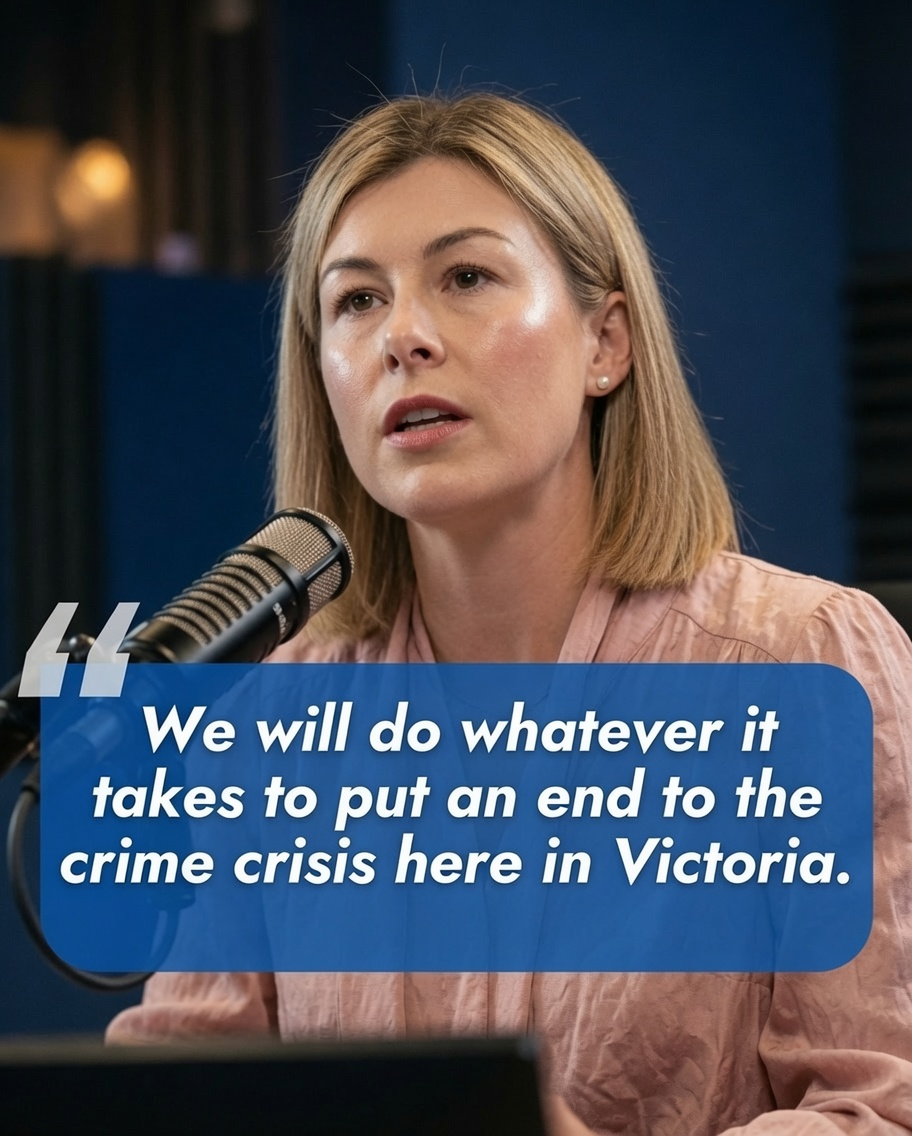 Victorian Opposition Leader Jess Wilson outlining the Coalition's crime policy