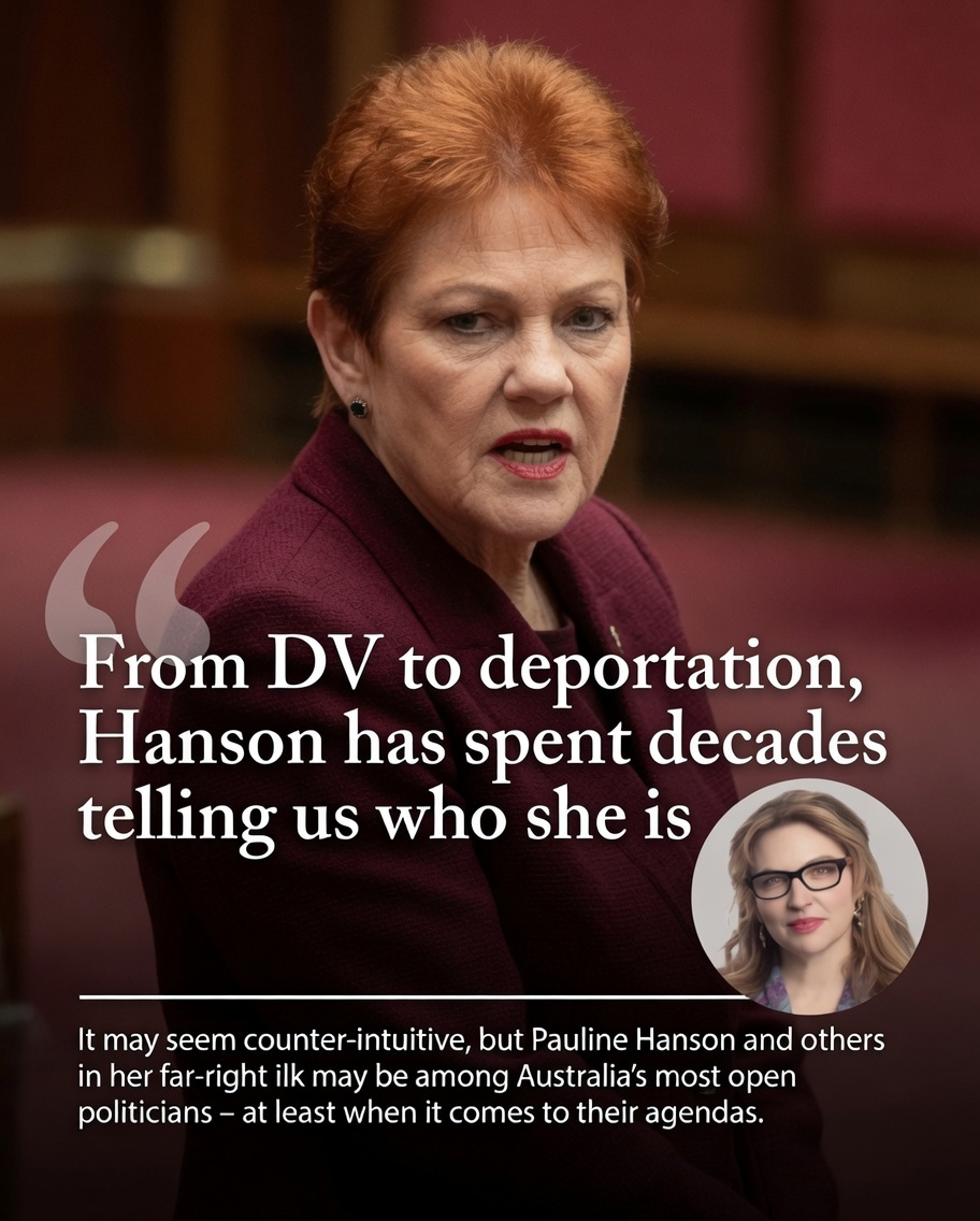 Pauline Hanson during a recent public appearance as political analyst Amy Remeikis critiques her record