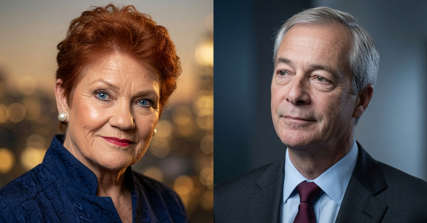 Nigel Farage and Pauline Hanson at CPAC in London