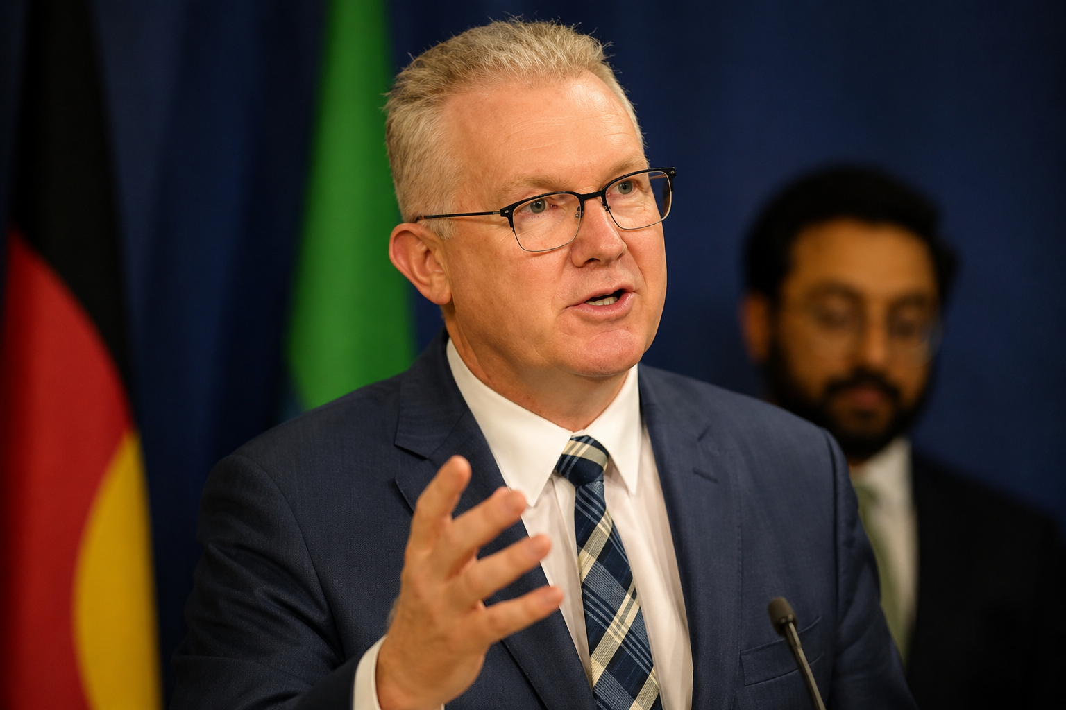 Home Affairs Minister Tony Burke speaking about Australia's counter-terrorism laws