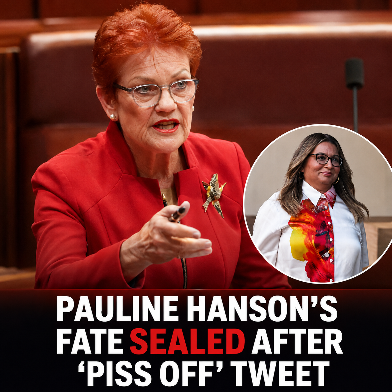 Pauline Hanson outside court after losing appeal in racial vilification case