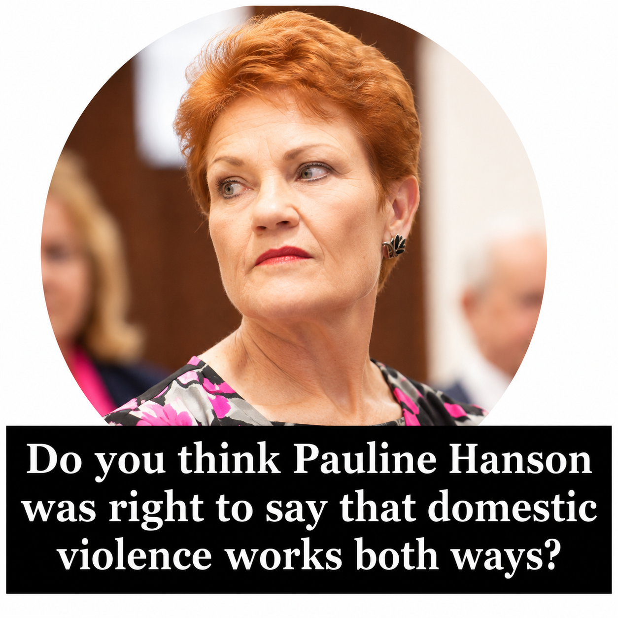 Pauline Hanson faces criticism over comments about domestic violence during a Brisbane radio interview