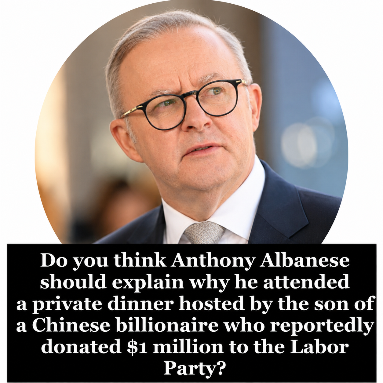 Prime Minister Anthony Albanese faces scrutiny over attendance at a private fundraising dinner in Sydney