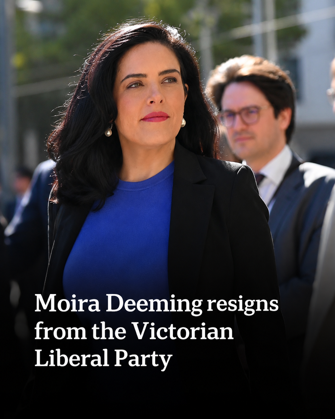 Victorian MP Moira Deeming resigns from the parliamentary Liberal Party ahead of the state election