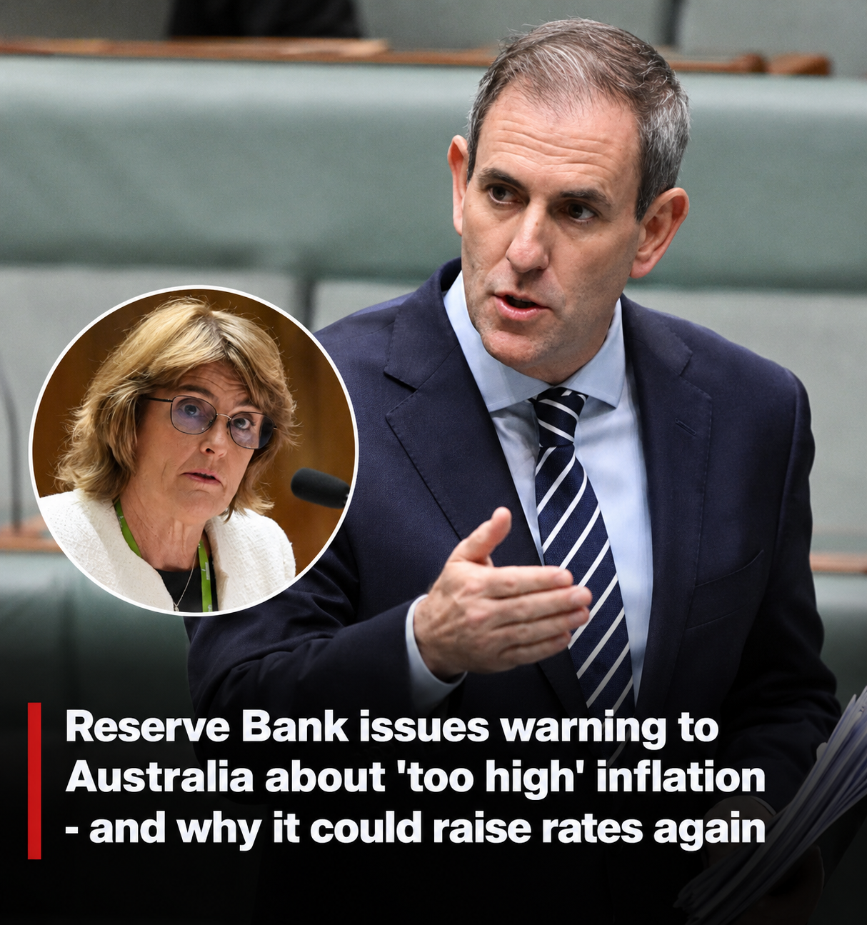 Reserve Bank of Australia Governor Michele Bullock warns inflation remains too high and further interest rate rises may be needed