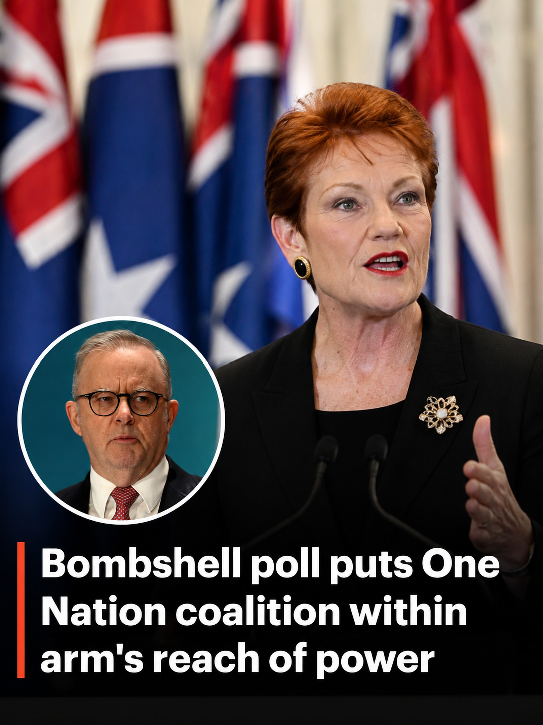 Pauline Hanson and One Nation surge in new DemosAU poll projecting a hung Australian parliament