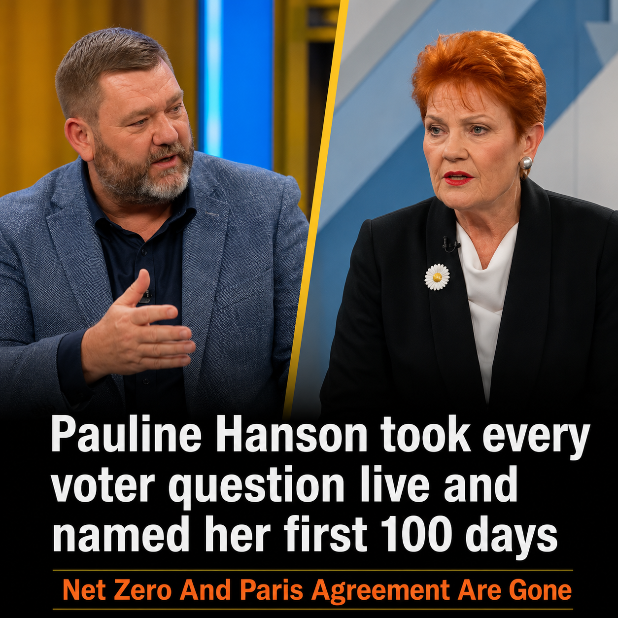 Pauline Hanson outlines One Nation's proposed first 100 days in government during a News24 special.