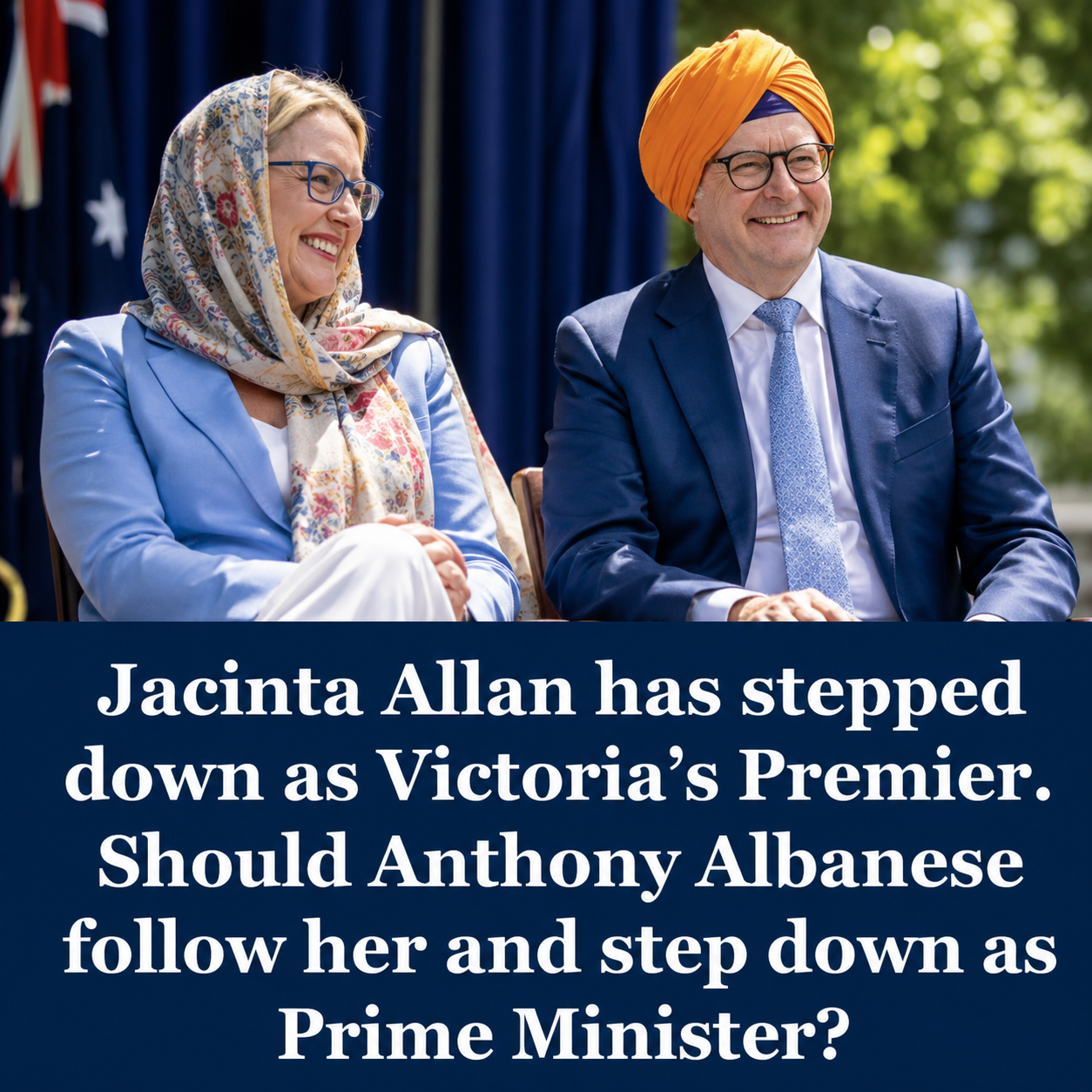 Former Victorian Premier Jacinta Allan announces her resignation before the Victorian Labor leadership meeting.