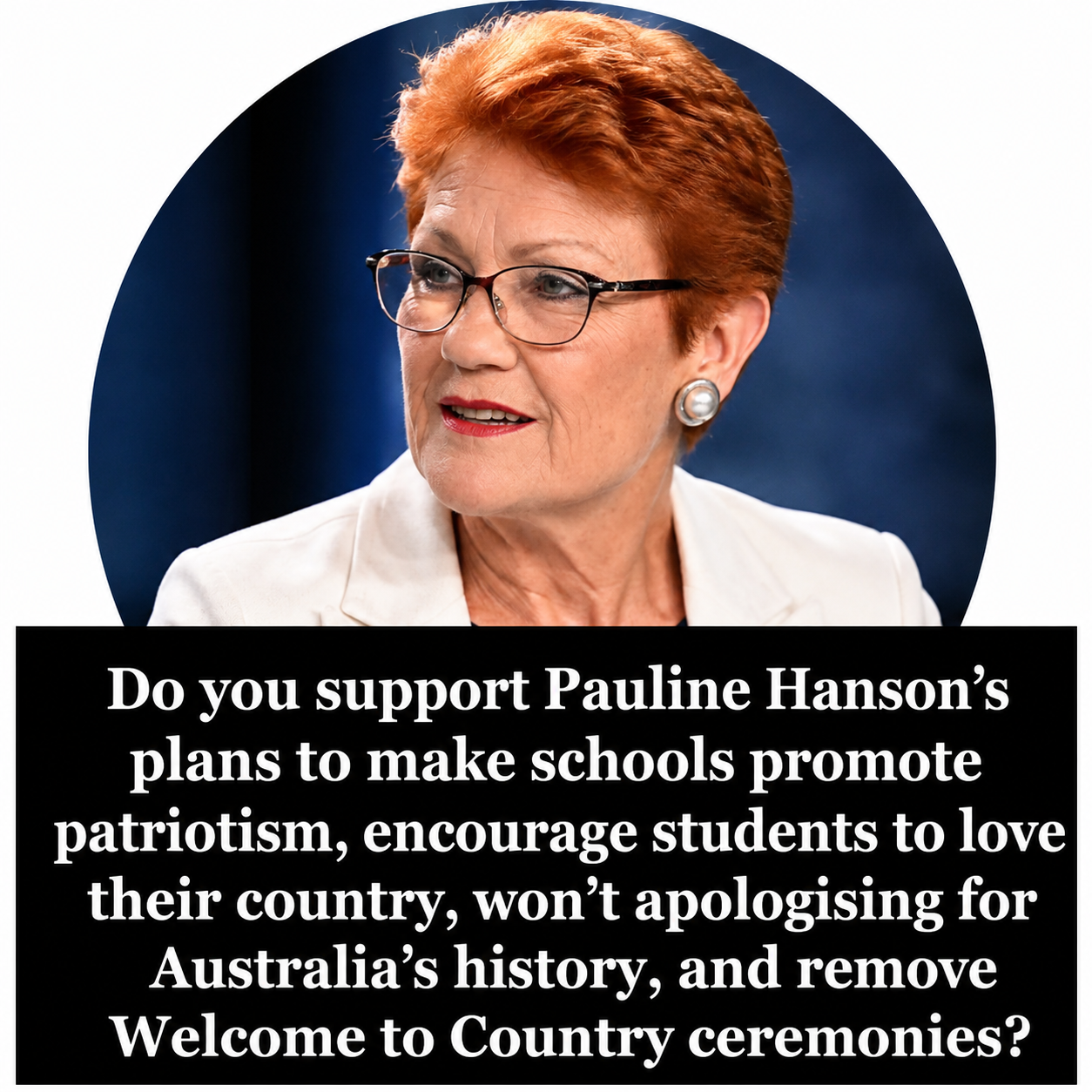 Pauline Hanson outlines One Nation's education and patriotism policy