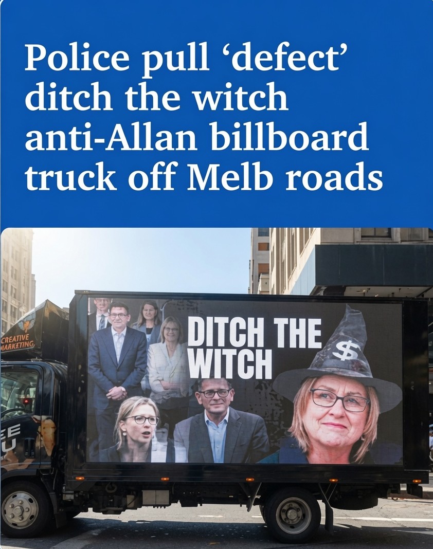 The controversial billboard truck targeting Victorian Premier Jacinta Allan has been removed from Melbourne roads