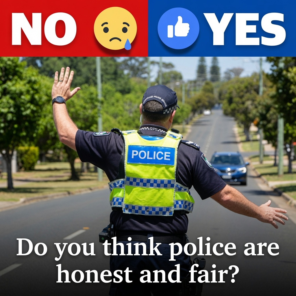 Queensland Police officers as new survey results raise concerns about public trust and perceptions of fair treatment