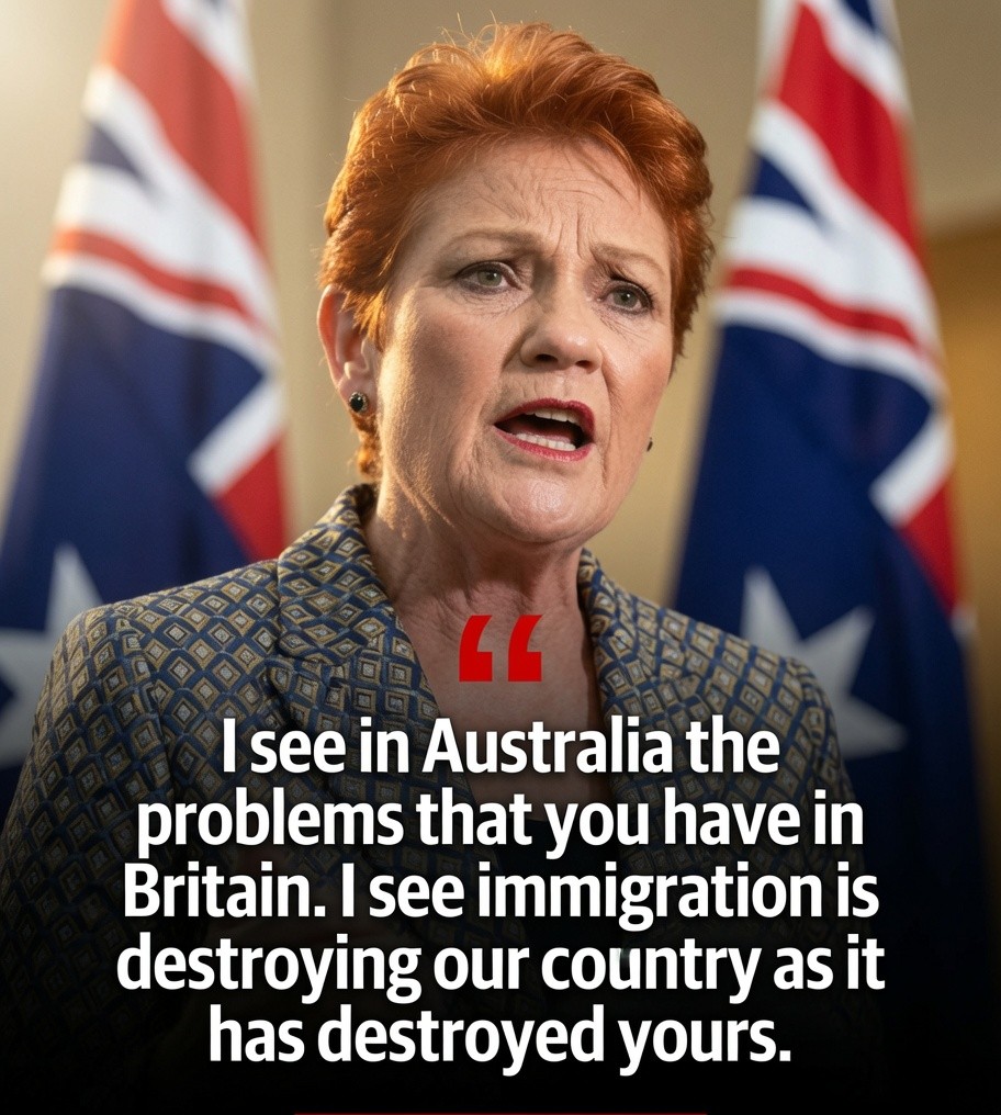 Pauline Hanson during her overseas visit as One Nation faces renewed political scrutiny