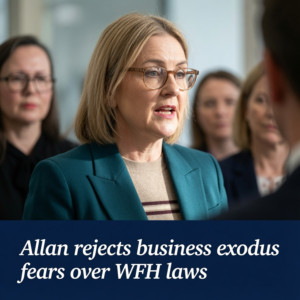 Victorian Premier Jacinta Allan defending Labor's work-from-home laws amid business concerns