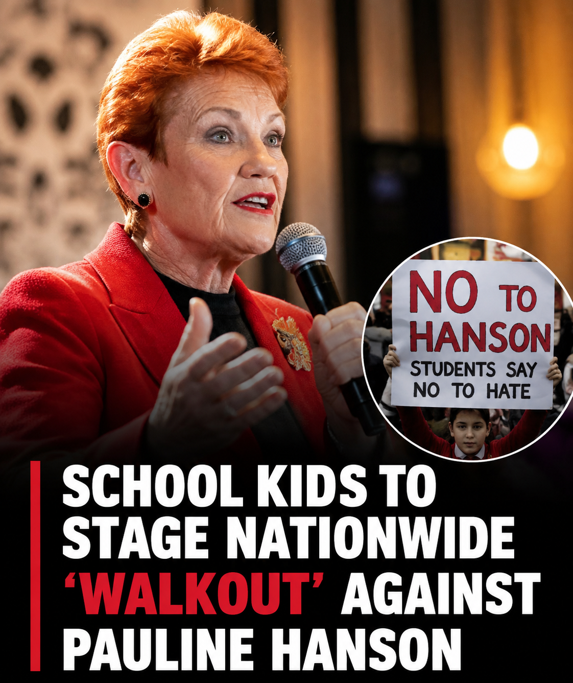 Students organise nationwide walkout against Pauline Hanson and One Nation