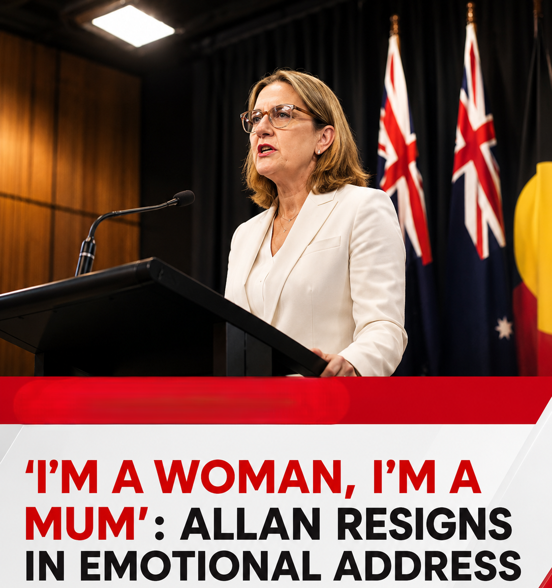 Ben Carroll speaks after being elected Premier of Victoria following Jacinta Allan's resignation